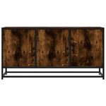 Casa si Gradina - Mobilier - Comode si corpuri - Comode - Dulap TV stejar fumuriu, 100x35x50 cm lemn prelucrat si metal - Infinity.ro
