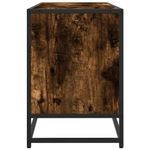 Casa si Gradina - Mobilier - Comode si corpuri - Comode - Dulap TV stejar fumuriu, 100x35x50 cm lemn prelucrat si metal - Infinity.ro