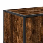 Casa si Gradina - Mobilier - Comode si corpuri - Comode - Dulap TV stejar fumuriu, 100x35x50 cm lemn prelucrat si metal - Infinity.ro