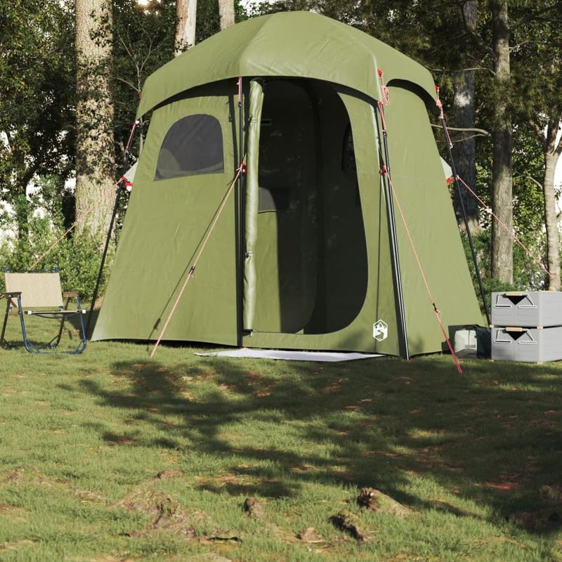 Sport si Outdoor - Camping - Corturi camping - Cort de dus pentru 2 persoane, verde masliniu, impermeabil - Infinity.ro