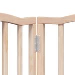 Petshop - Accesorii petshop - Culcusuri si custi - Custi interior si exterior - Poarta de caini pliabila cu usa, 15 panouri, 750 cm, lemn plop - Infinity.ro