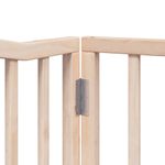 Petshop - Accesorii petshop - Culcusuri si custi - Custi interior si exterior - Poarta de caini pliabila cu usa, 6 panouri, 480 cm, lemn plop - Infinity.ro