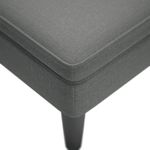 Casa si Gradina - Mobilier - Scaune si fotolii - Fotolii - Sezlong cu perna si cotiera dreapta, gri inchis, textil - Infinity.ro