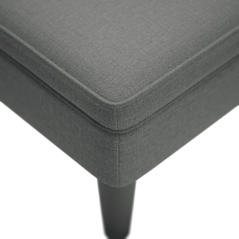 Casa si Gradina - Mobilier - Scaune si fotolii - Fotolii - Sezlong cu perna si cotiera dreapta, gri inchis, textil - Infinity.ro