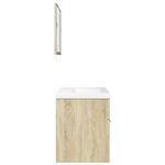 Casa si Gradina - Mobilier - Seturi de mobilier - Seturi baie - Set mobilier de baie, 3 piese, stejar sonoma, lemn prelucrat - Infinity.ro