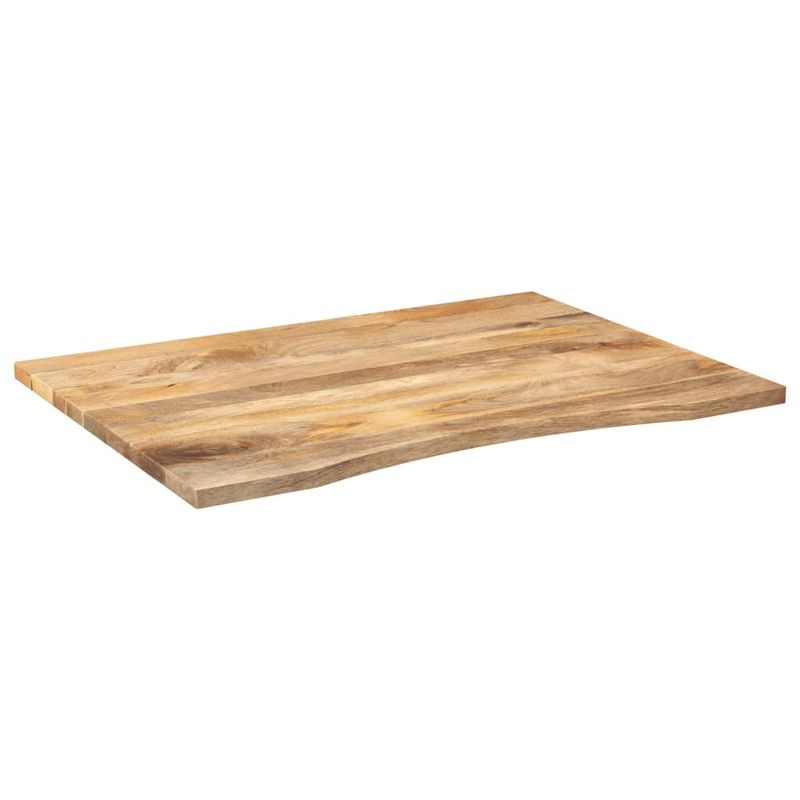 Casa si Gradina - Mobilier - Feronerie si accesorii mobila - Blat birou cu decupaj curbat 100x80x2,5cm lemn masiv mango brut - Infinity.ro
