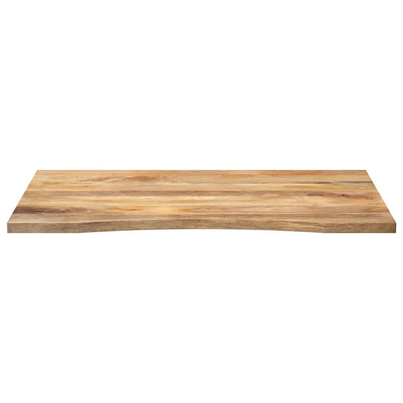 Casa si Gradina - Mobilier - Feronerie si accesorii mobila - Blat birou cu decupaj curbat 100x80x2,5cm lemn masiv mango brut - Infinity.ro
