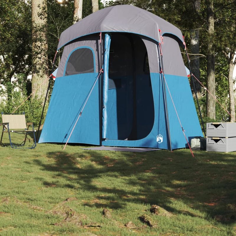 Sport si Outdoor - Camping - Corturi camping - Cort de dus pentru 2 persoane, albastru, impermeabil - Infinity.ro