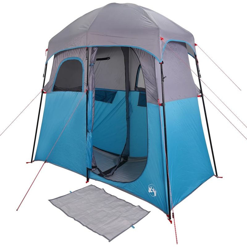 Sport si Outdoor - Camping - Corturi camping - Cort de dus pentru 2 persoane, albastru, impermeabil - Infinity.ro