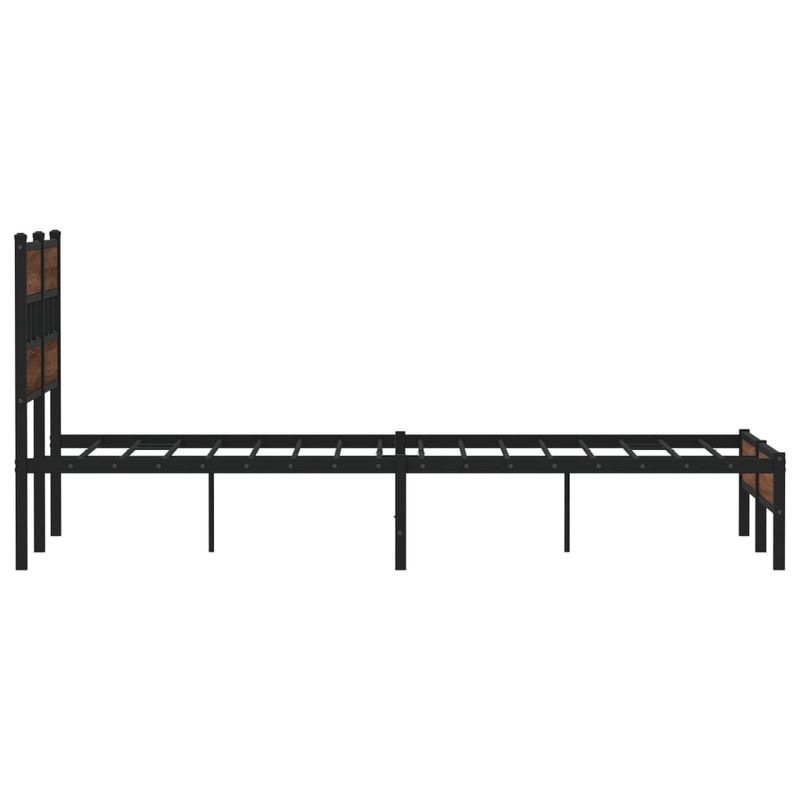 Casa si Gradina - Mobilier - Paturi si accesorii - Paturi - Cadru pat fara saltea stejar maro 120x190 cm, lemn prelucrat - Infinity.ro
