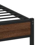 Casa si Gradina - Mobilier - Paturi si accesorii - Paturi - Cadru pat fara saltea stejar maro 120x190 cm, lemn prelucrat - Infinity.ro
