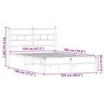 Casa si Gradina - Mobilier - Paturi si accesorii - Paturi - Cadru pat fara saltea stejar maro 120x190 cm, lemn prelucrat - Infinity.ro
