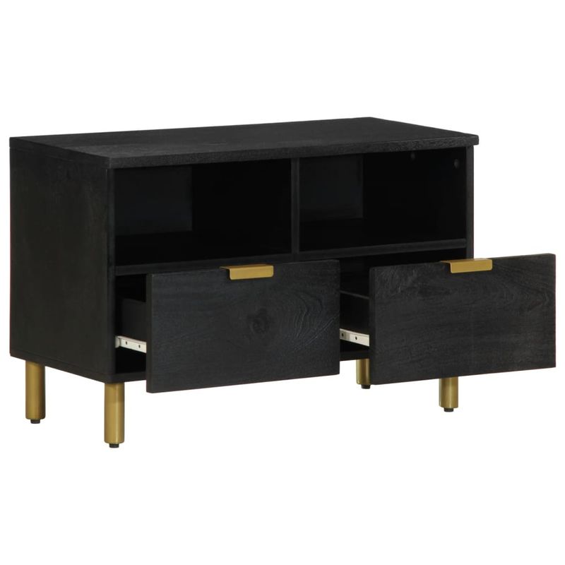 Casa si Gradina - Mobilier - Dulapuri si sifoniere - Dulapuri - Dulap TV, negru, 70x33x46 cm, lemn prelucrat - Infinity.ro