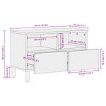 Casa si Gradina - Mobilier - Dulapuri si sifoniere - Dulapuri - Dulap TV, negru, 70x33x46 cm, lemn prelucrat - Infinity.ro
