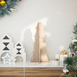 Casa si Gradina - Decoratiuni - Decoratiuni de sezon - Brad de Craciun din lemn decorativ, 49 cm, lemn de pin masiv - Infinity.ro