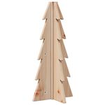 Casa si Gradina - Decoratiuni - Decoratiuni de sezon - Brad de Craciun din lemn decorativ, 49 cm, lemn de pin masiv - Infinity.ro