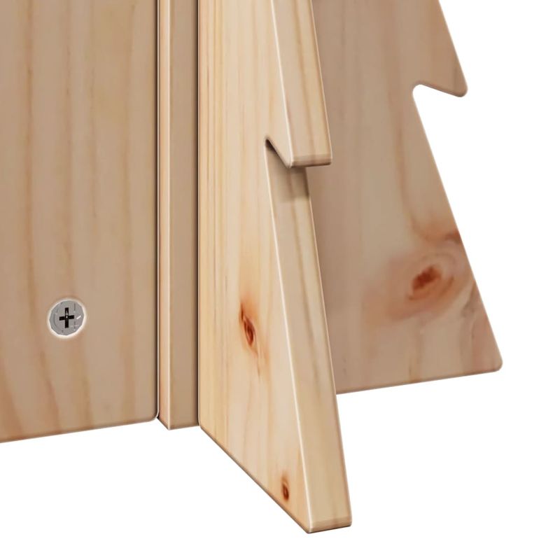 Casa si Gradina - Decoratiuni - Decoratiuni de sezon - Brad de Craciun din lemn decorativ, 49 cm, lemn de pin masiv - Infinity.ro