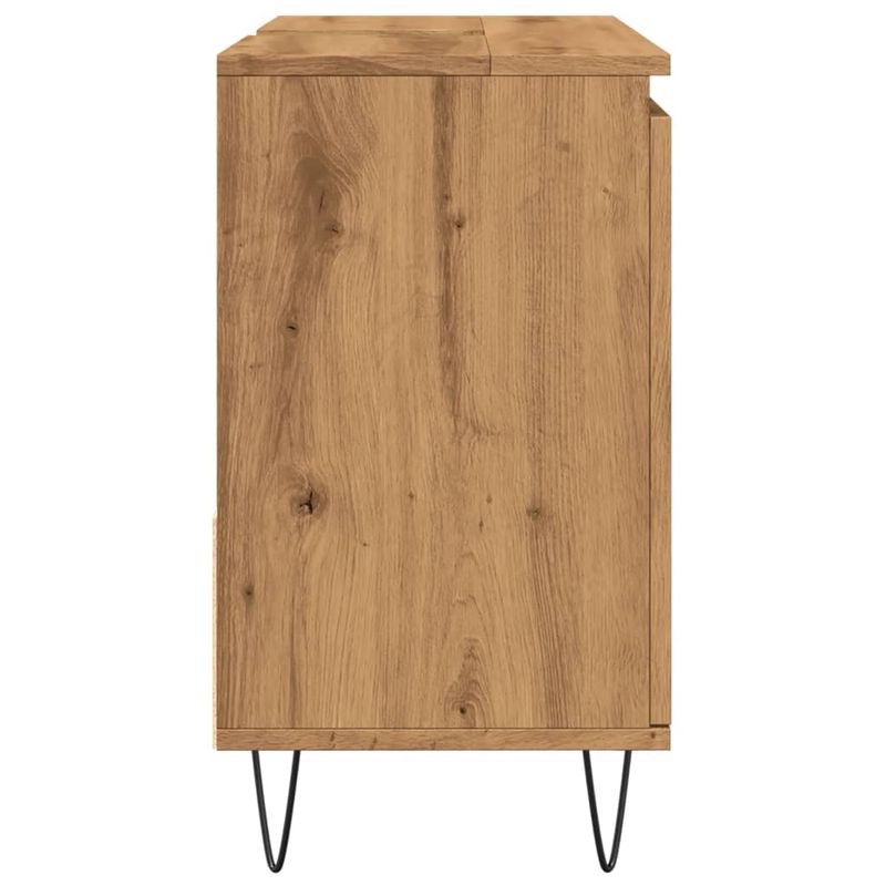 Casa si Gradina - Mobilier - Seturi de mobilier - Seturi baie - Dulap chiuveta baie, stejar artizanal 65x33x60cm lemn prelucrat - Infinity.ro