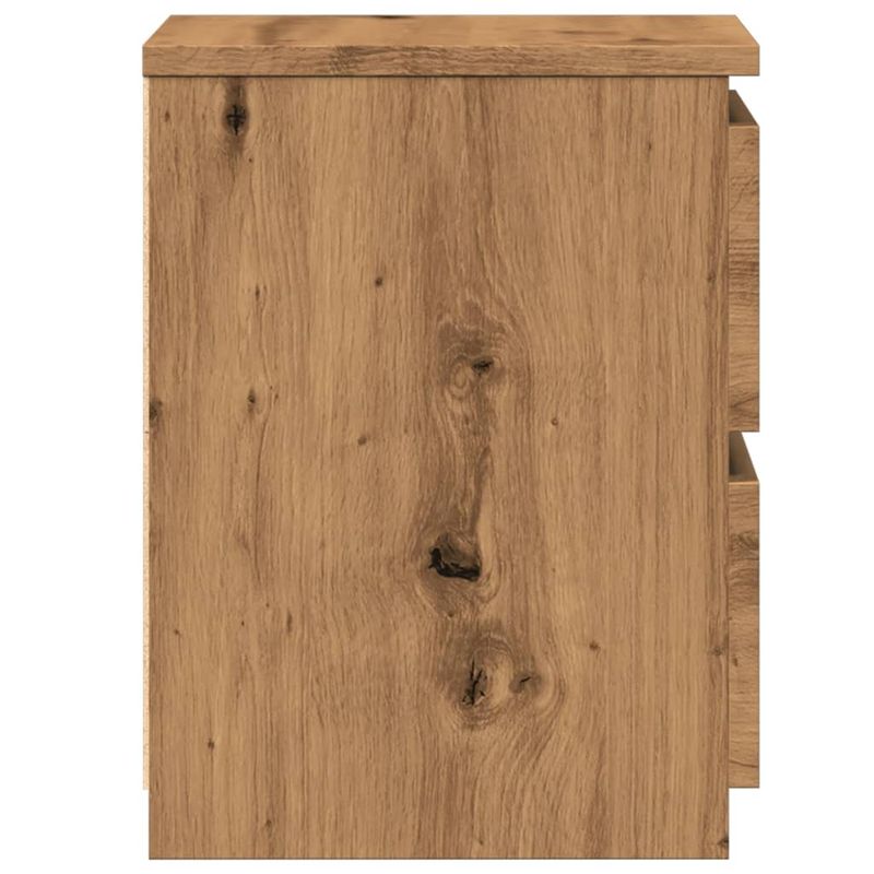 Casa si Gradina - Mobilier - Comode si corpuri - Noptiere - Noptiere, 2 buc., stejar artizanal, 30x30x40 cm, lemn prelucrat - Infinity.ro