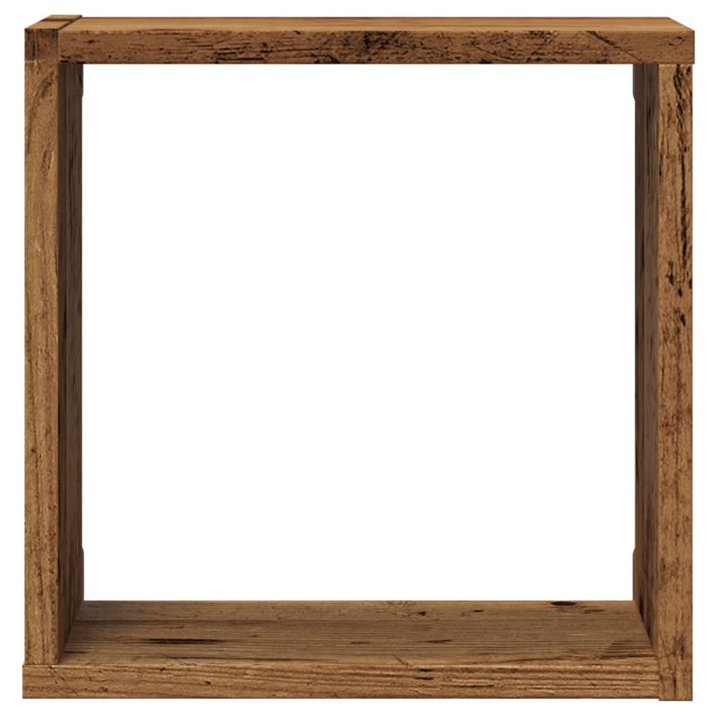 Casa si Gradina - Mobilier - Biblioteci si rafturi - Rafturi - Rafturi de perete cub, 6 buc., lemn vechi, 30x15x30 cm lemn - Infinity.ro