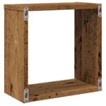 Casa si Gradina - Mobilier - Biblioteci si rafturi - Rafturi - Rafturi de perete cub, 6 buc., lemn vechi, 30x15x30 cm lemn - Infinity.ro