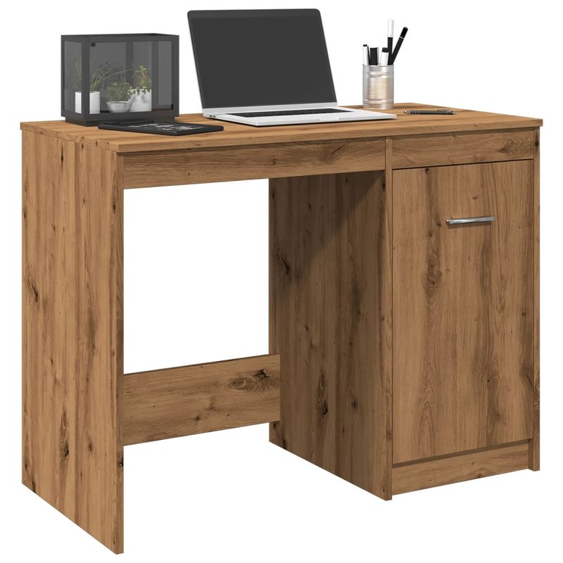 Casa si Gradina - Mobilier - Mese si birouri - Birouri - Birou, stejar artizanal, 100x50x76 cm, lemn prelucrat - Infinity.ro