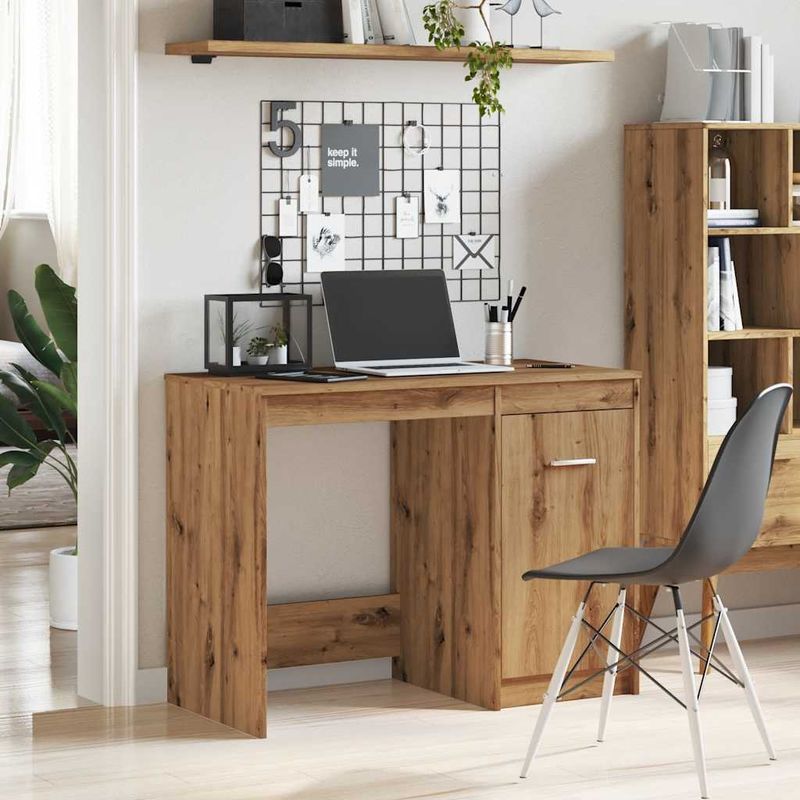 Casa si Gradina - Mobilier - Mese si birouri - Birouri - Birou, stejar artizanal, 100x50x76 cm, lemn prelucrat - Infinity.ro