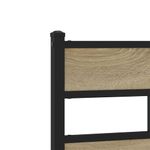 Casa si Gradina - Mobilier - Paturi si accesorii - Paturi - Cadru de pat metalic fara saltea, stejar sonoma, 160x200 cm - Infinity.ro