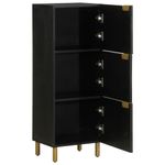 Casa si Gradina - Mobilier - Dulapuri si sifoniere - Dulapuri - Dulap inalt, negru, 40x33x110 cm, lemn prelucrat - Infinity.ro