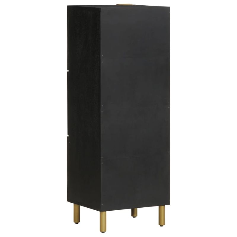 Casa si Gradina - Mobilier - Dulapuri si sifoniere - Dulapuri - Dulap inalt, negru, 40x33x110 cm, lemn prelucrat - Infinity.ro
