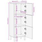 Casa si Gradina - Mobilier - Dulapuri si sifoniere - Dulapuri - Dulap inalt, negru, 40x33x110 cm, lemn prelucrat - Infinity.ro