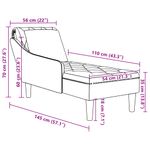 Casa si Gradina - Mobilier - Scaune si fotolii - Fotolii - Sezlong cu perna si cotiera dreapta, verde kaki piele ecologica - Infinity.ro