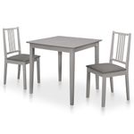 Casa si Gradina - Mobilier - Seturi de mobilier - Seturi bucatarie - Set mobilier de bucatarie, 3 piese, gri, MDF - Infinity.ro