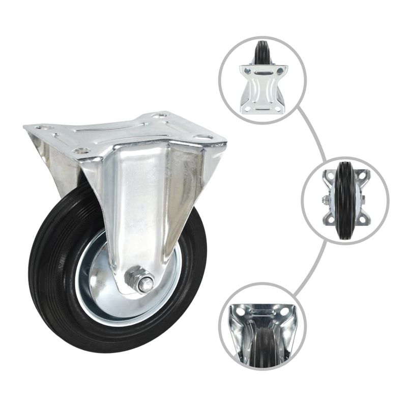 Casa si Gradina - Constructii - Depozitare, transport si protectie - Accesorii echipamente pentru transport si ridicat - Roti fixe, 24 buc., 160 mm - Infinity.ro