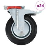 Casa si Gradina - Constructii - Depozitare, transport si protectie - Accesorii echipamente pentru transport si ridicat - Roti pivotante, 24 buc., 200 mm - Infinity.ro