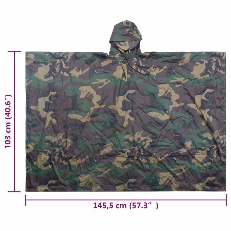 Casa si Gradina - Constructii - Echipamente de lucru - Imbracaminte protectia muncii - Pelerina de ploaie Army pentru camping/drumetie/camuflaj - Infinity.ro