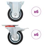 Casa si Gradina - Constructii - Depozitare, transport si protectie - Accesorii echipamente pentru transport si ridicat - Roti, 12 buc., 75 mm - Infinity.ro