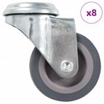 Casa si Gradina - Constructii - Depozitare, transport si protectie - Accesorii echipamente pentru transport si ridicat - Roti pivotante cu gaura pentru surub, 8 buc., 50 mm - Infinity.ro