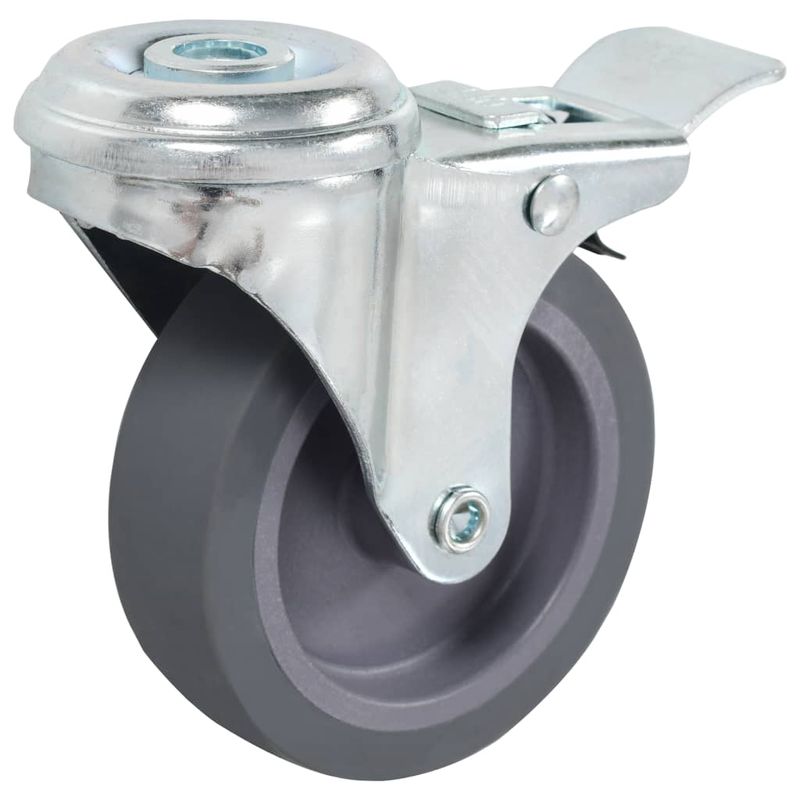 Casa si Gradina - Constructii - Depozitare, transport si protectie - Accesorii echipamente pentru transport si ridicat - Roti pivotante cu gaura pentru surub, 16 buc., 75 mm - Infinity.ro