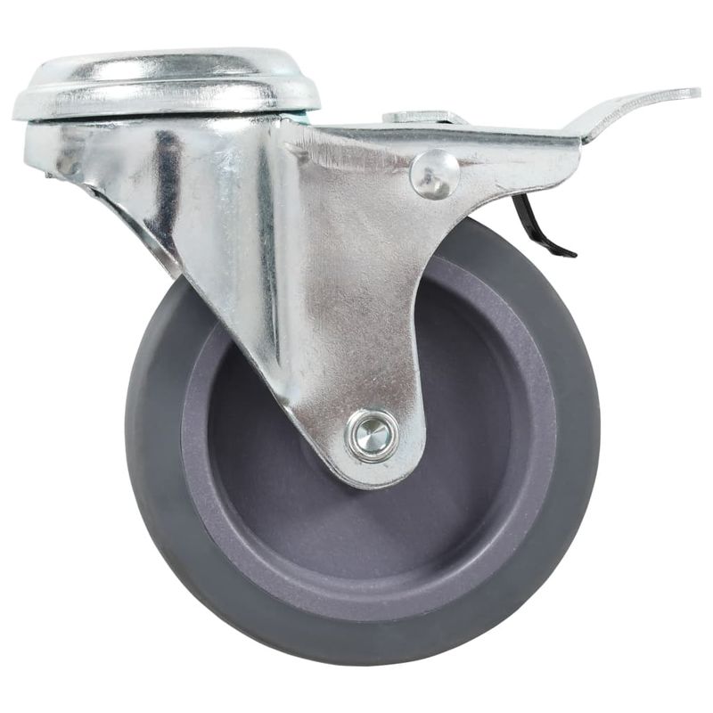 Casa si Gradina - Constructii - Depozitare, transport si protectie - Accesorii echipamente pentru transport si ridicat - Roti pivotante cu gaura pentru surub, 16 buc., 75 mm - Infinity.ro