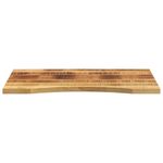 Casa si Gradina - Mobilier - Feronerie si accesorii mobila - Blat birou cu decupaj curbat 90x50x2,5 cm lemn masiv mango brut - Infinity.ro