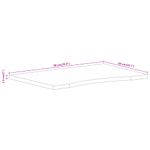 Casa si Gradina - Mobilier - Feronerie si accesorii mobila - Blat birou cu decupaj curbat 90x50x2,5 cm lemn masiv mango brut - Infinity.ro