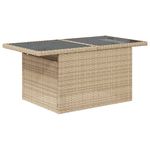 Casa si Gradina - Gradina si terasa - Mobilier exterior - Seturi mobila gradina - Set canapele de gradina, 9 piese, cu perne, bej, poliratan - Infinity.ro