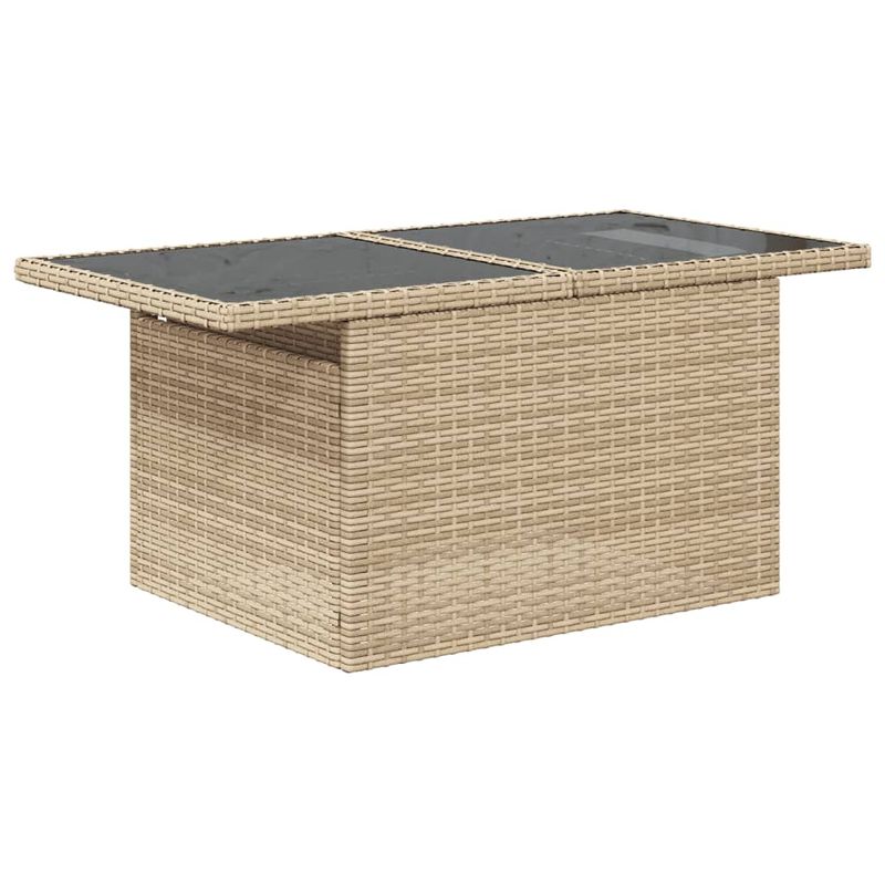 Casa si Gradina - Gradina si terasa - Mobilier exterior - Seturi mobila gradina - Set canapele de gradina, 9 piese, cu perne, bej, poliratan - Infinity.ro