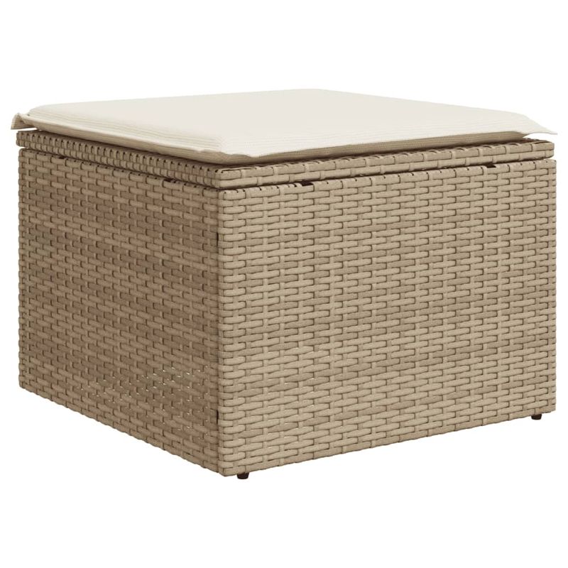 Casa si Gradina - Gradina si terasa - Mobilier exterior - Seturi mobila gradina - Set canapele de gradina, 9 piese, cu perne, bej, poliratan - Infinity.ro