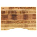 Casa si Gradina - Mobilier - Feronerie si accesorii mobila - Blat birou cu decupaj curbat 80x60x2,5 cm lemn masiv mango brut - Infinity.ro