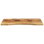 Casa si Gradina - Mobilier - Feronerie si accesorii mobila - Blat birou cu decupaj curbat 80x60x2,5 cm lemn masiv mango brut - Infinity.ro