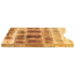 Casa si Gradina - Mobilier - Feronerie si accesorii mobila - Blat birou cu decupaj curbat 80x60x2,5 cm lemn masiv mango brut - Infinity.ro