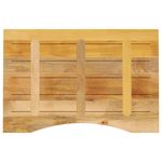 Casa si Gradina - Mobilier - Feronerie si accesorii mobila - Blat birou cu decupaj curbat 80x60x2,5 cm lemn masiv mango brut - Infinity.ro