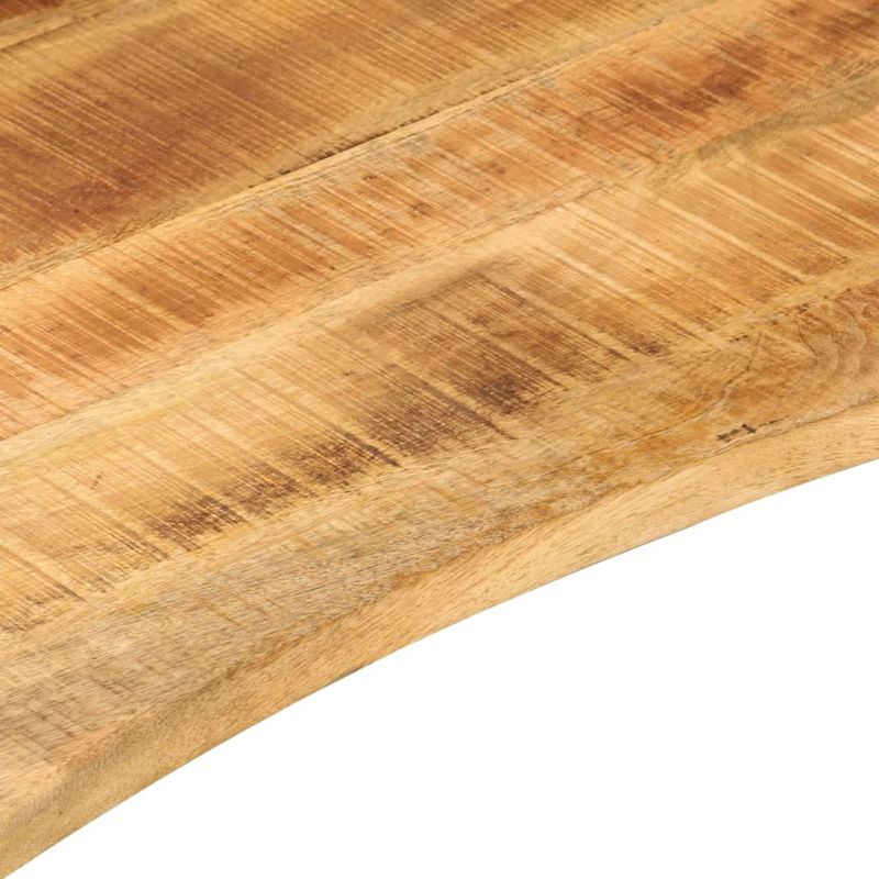 Casa si Gradina - Mobilier - Feronerie si accesorii mobila - Blat birou cu decupaj curbat 80x60x2,5 cm lemn masiv mango brut - Infinity.ro